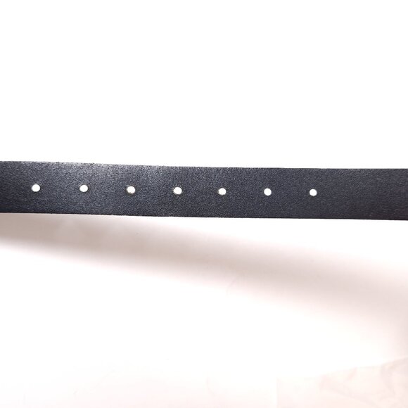 Fossil Black Leather Belt Womens Size Large 1" Wide Roller Buckle Classic - Picture 11 of 16